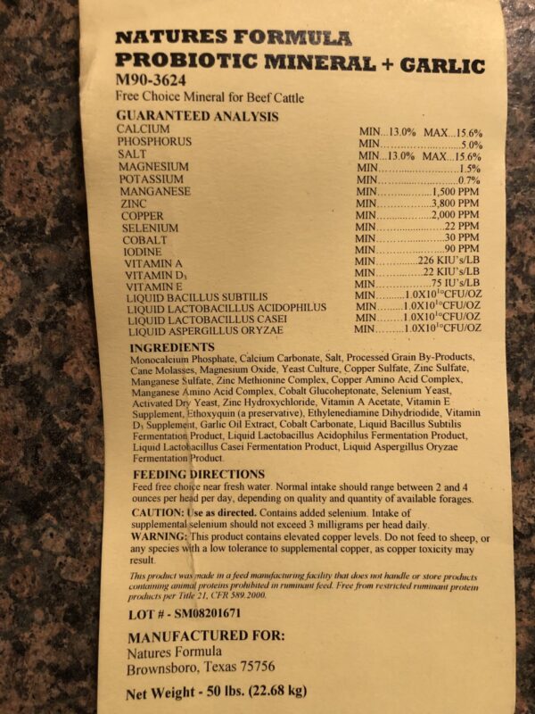 Probiotic Mineral - Please call the office for ordering! - Image 5